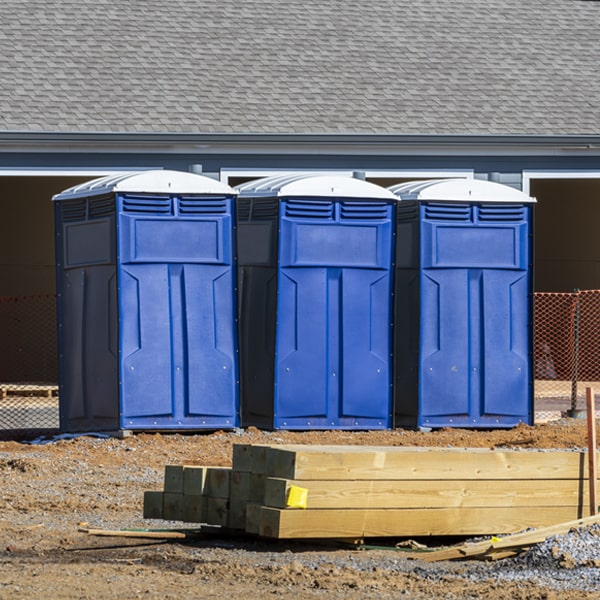 how can i report damages or issues with the portable toilets during my rental period in Marysville